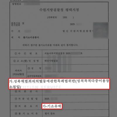 나체 상태로 여자화장실에 침입한 미성년자 변호, 기소유예 선처 이끌어내